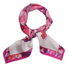 Fazzoletto di seta in twill di seta rosa