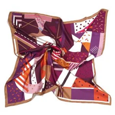 Fazzoletto di seta viola