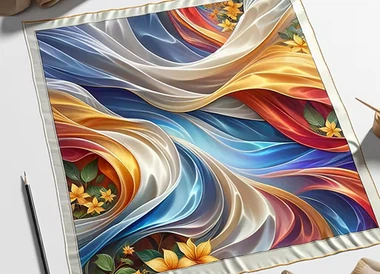 Sciarpa di seta personalizzata